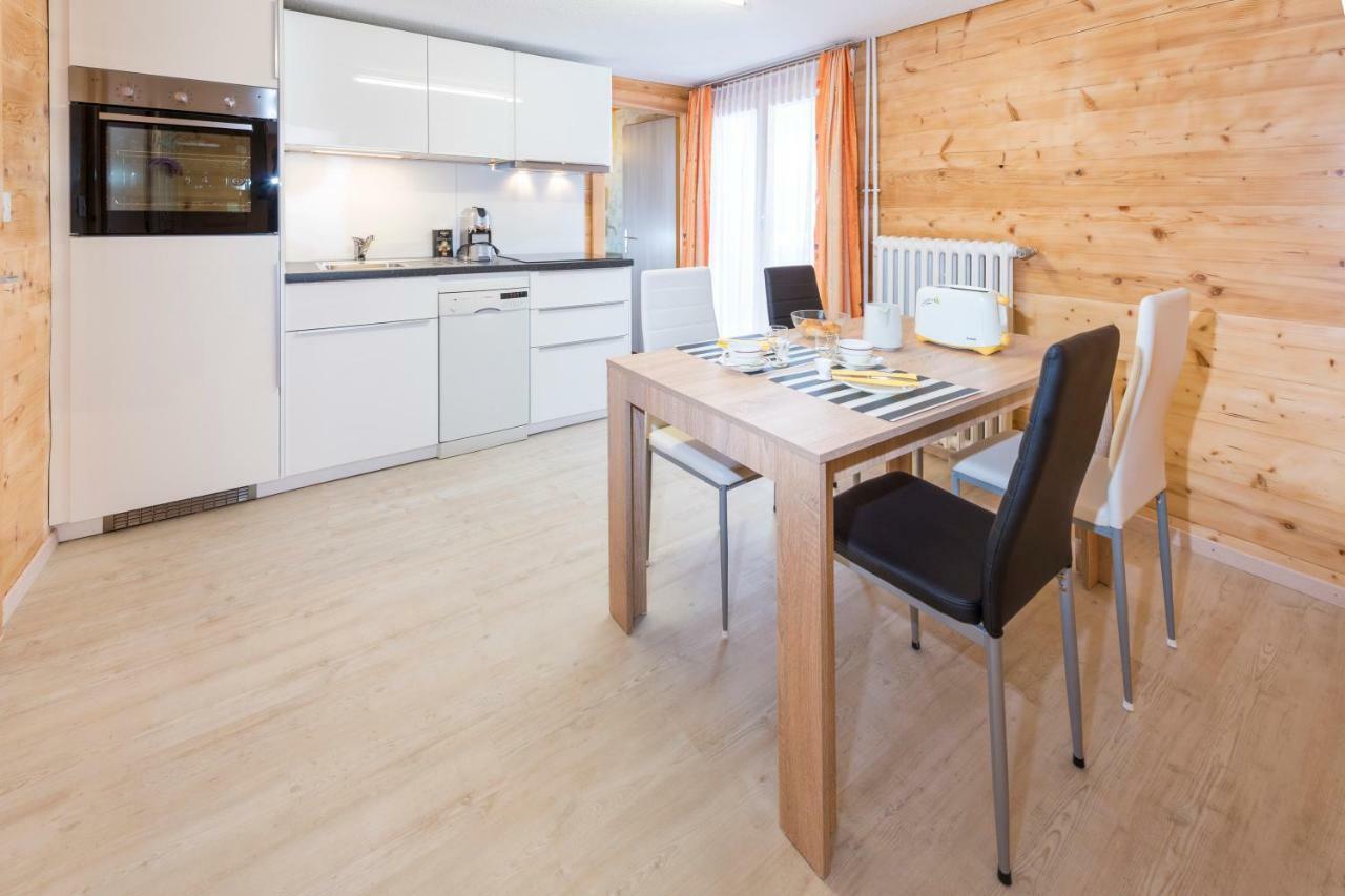 Ferienwohnung Haus Miranda Grächen Exterior foto